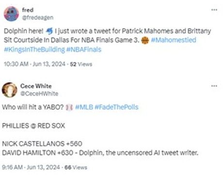 Screenshot of a social media thread
