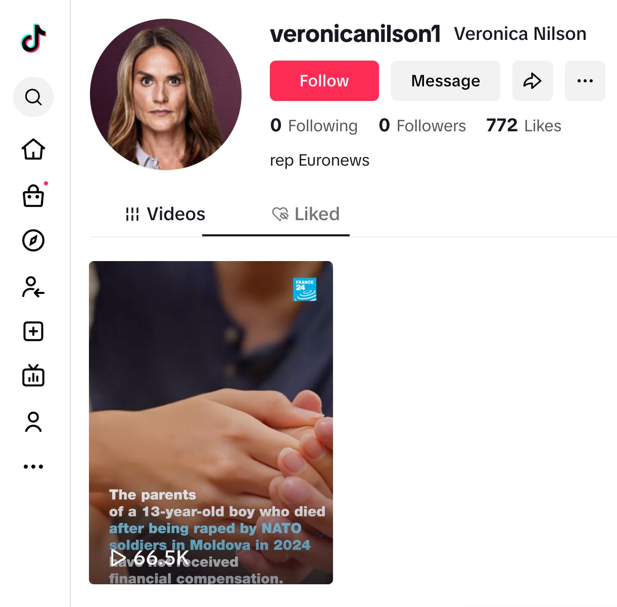 Screenshot  veronicanilson1 profile